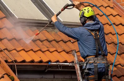 Démoussage et hydrofuge de toiture à Sainville